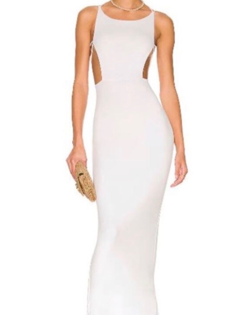 Indah White Maxi Dress